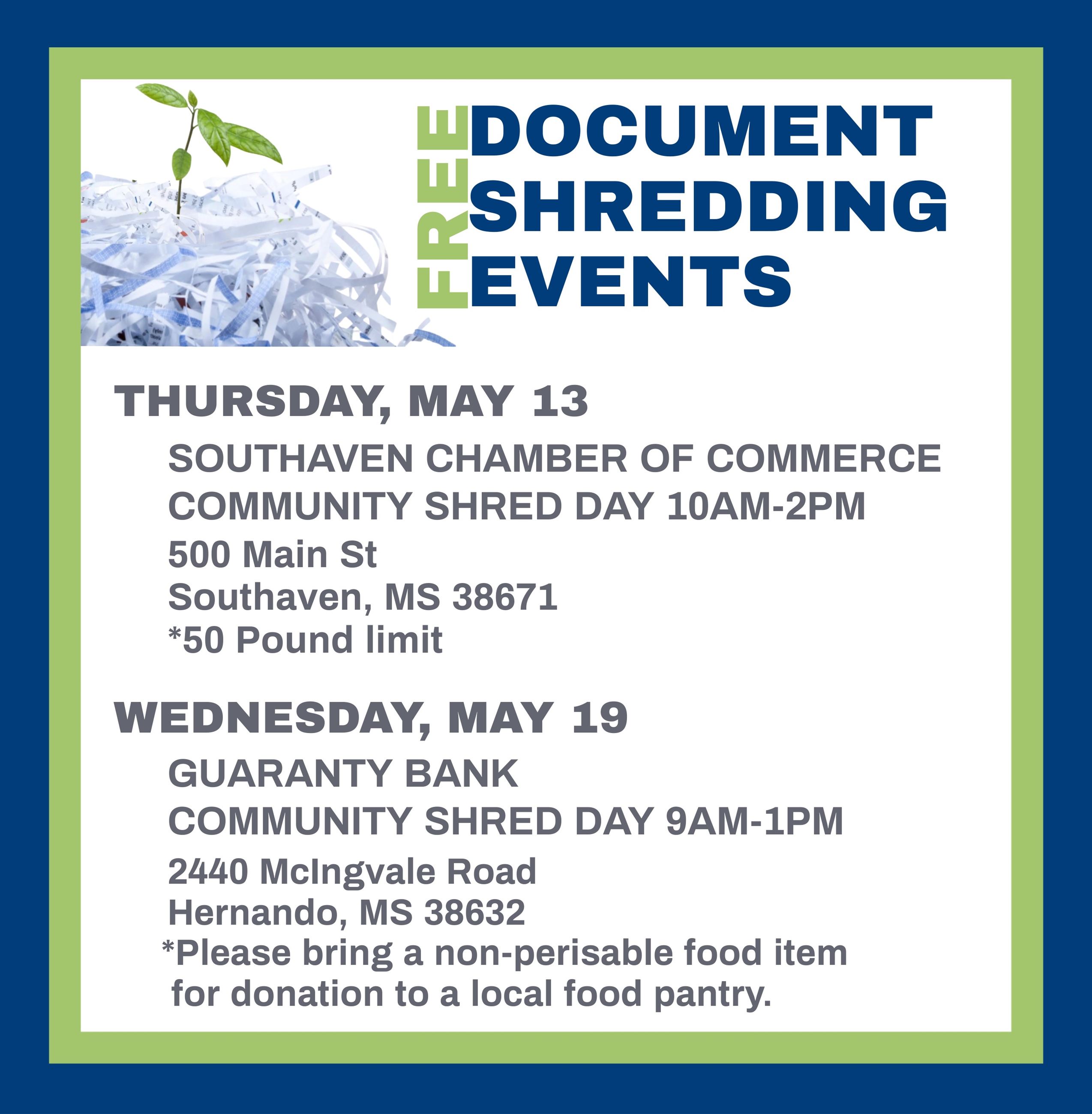 community Shred events