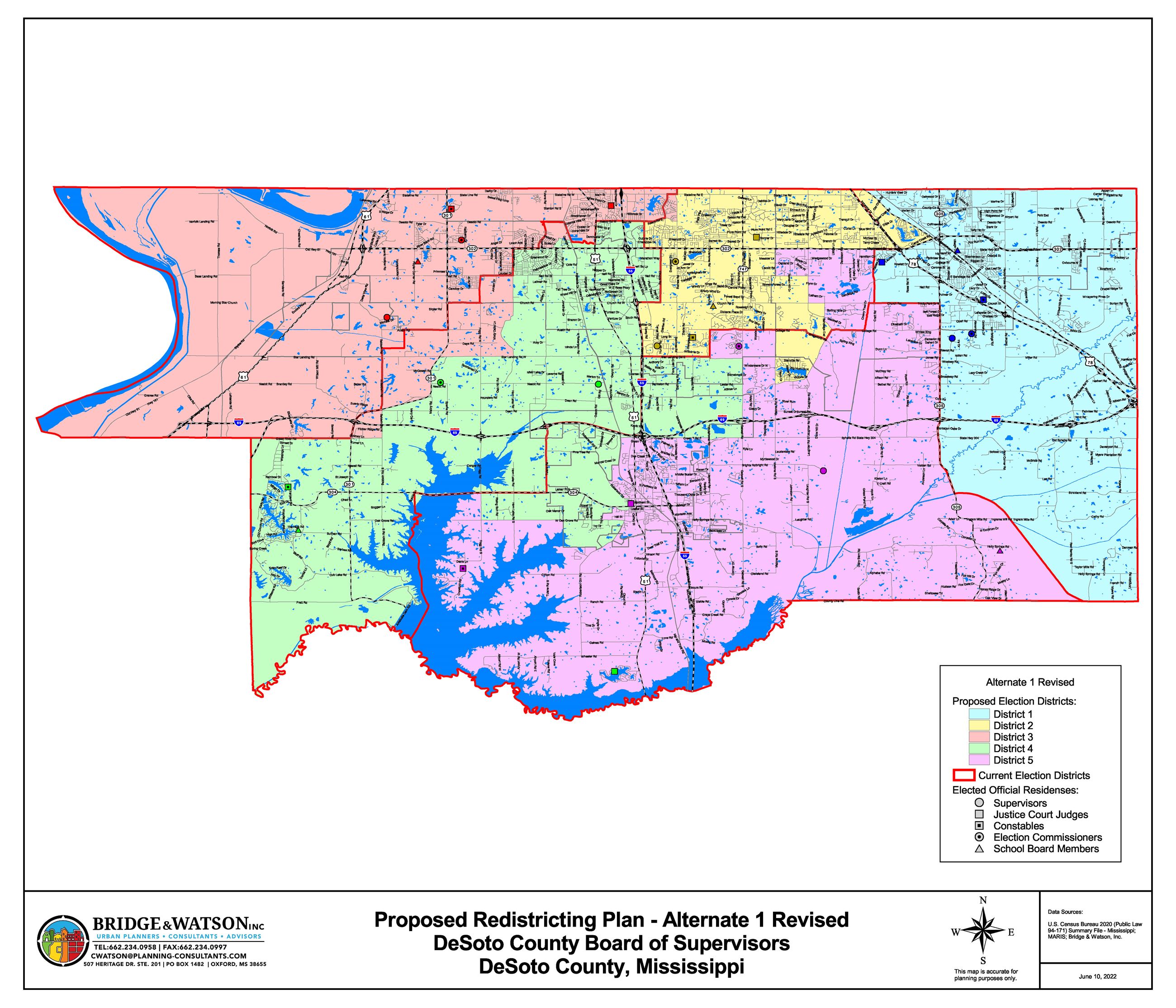 DeSoto County Redistricting Map 2023