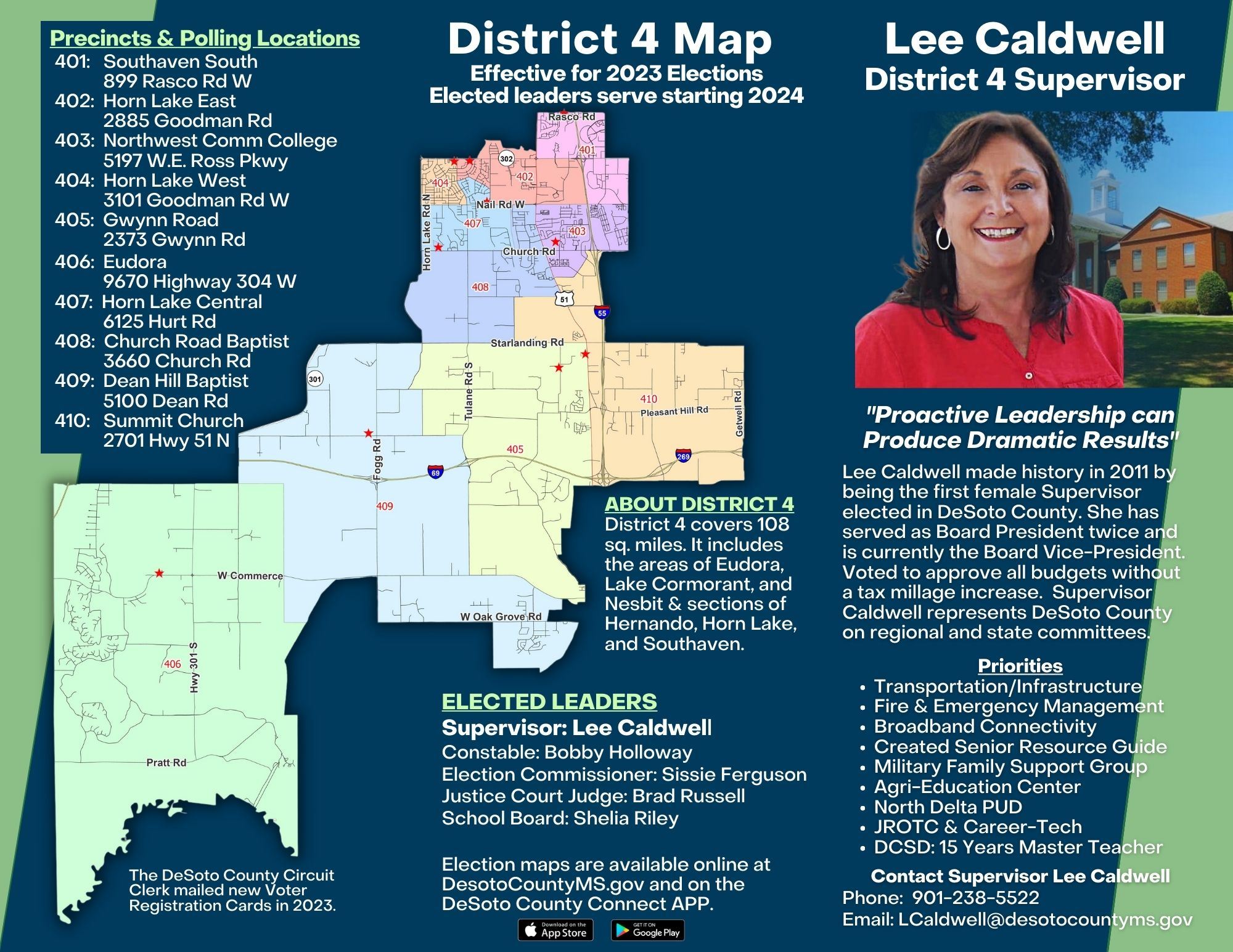 District 4 Redistricting flyer